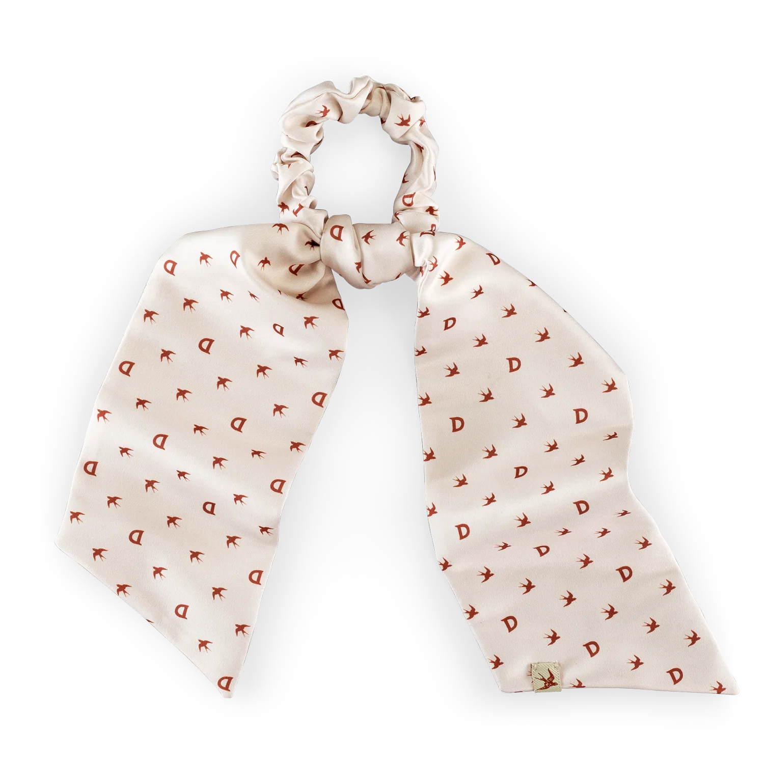 Damsons Swallow Scrunchie Headscarf Cream - Image 5