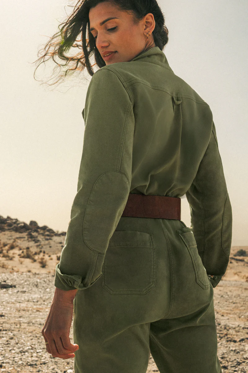 Damsons Sky Jumpsuit Green - Image 3