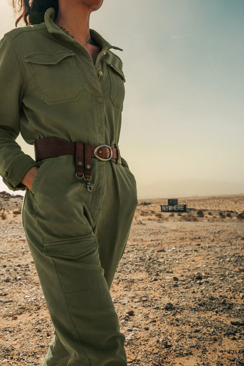 Damsons Sky Jumpsuit Green - Image 4