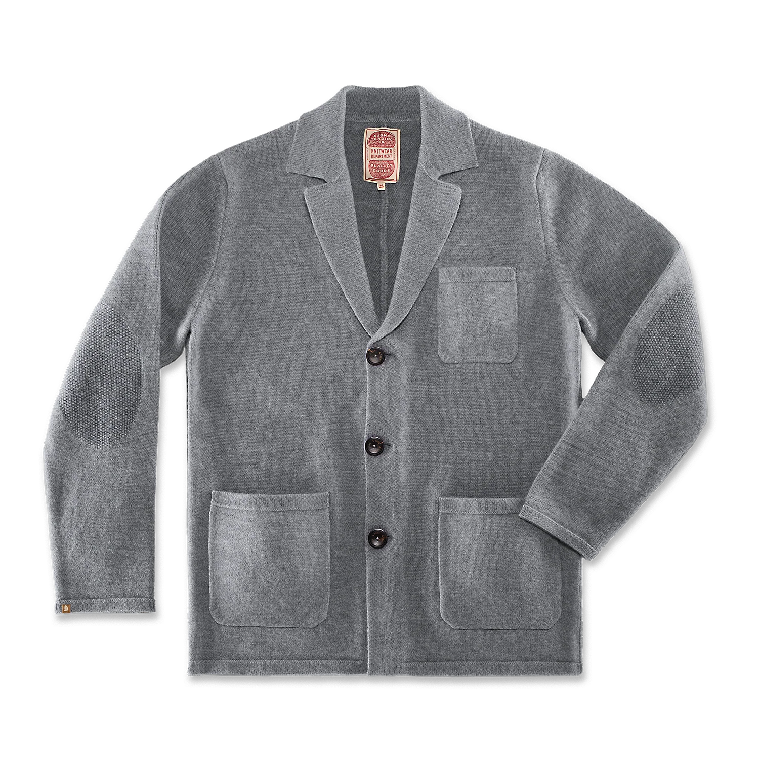 Denton Merino Wool Blazer Grey Marl - Image 7