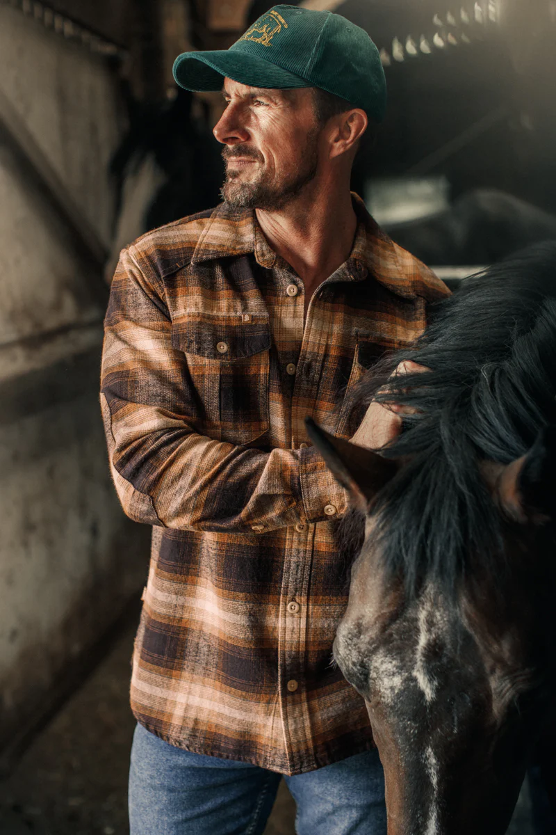 Douglas Check Shirt Brown - Image 5