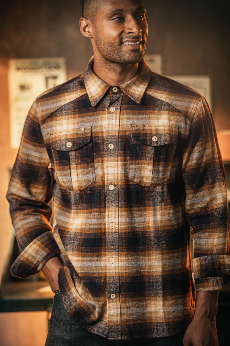 Douglas Check Shirt Brown - Image 7