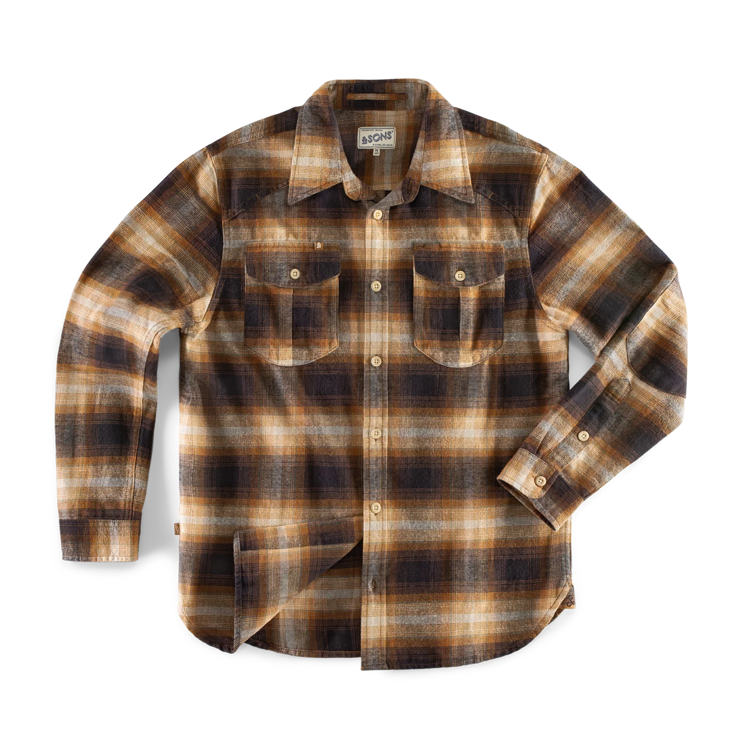 Douglas Check Shirt Brown - Image 9