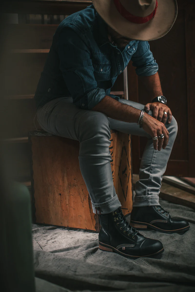 &SONS The Drover Boot Black - Image 4