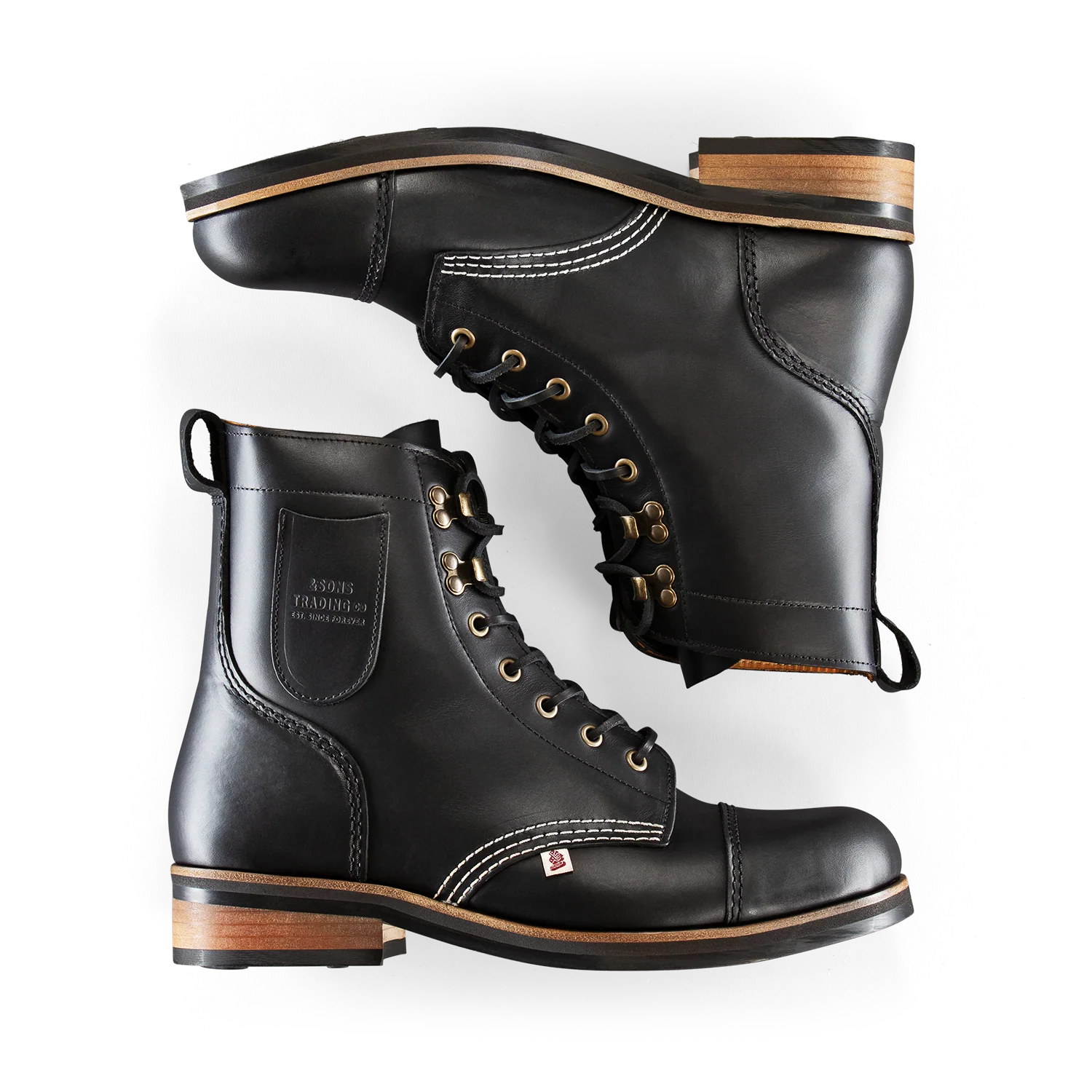 &SONS The Drover Boot Black - Image 6