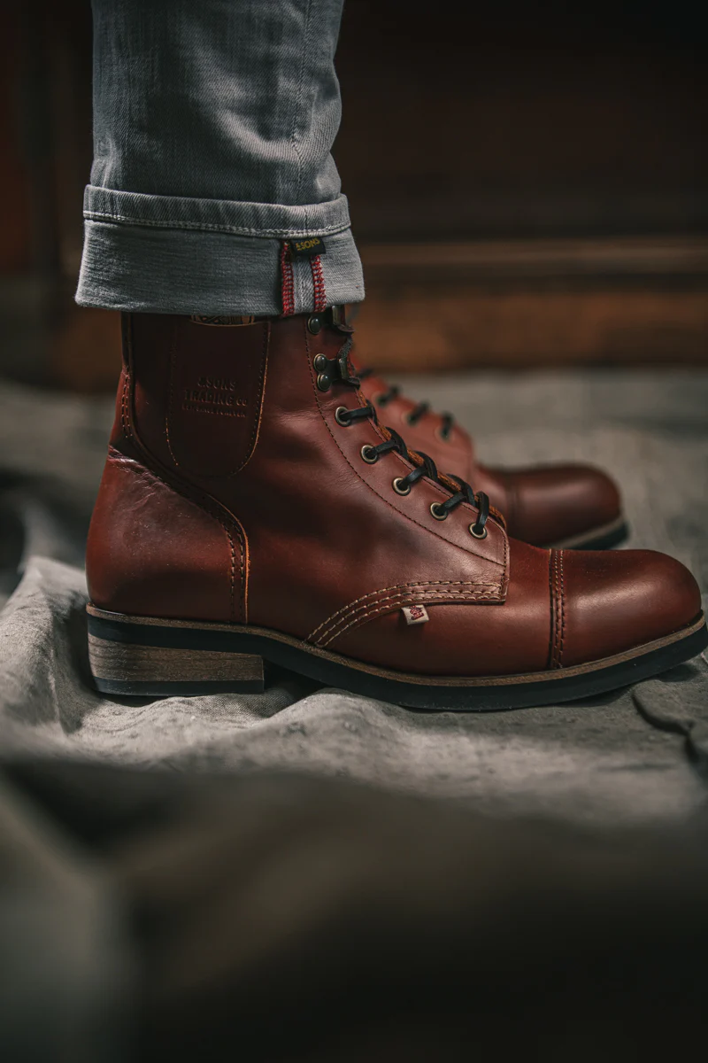 &SONS The Drover Boot Brown - Image 3