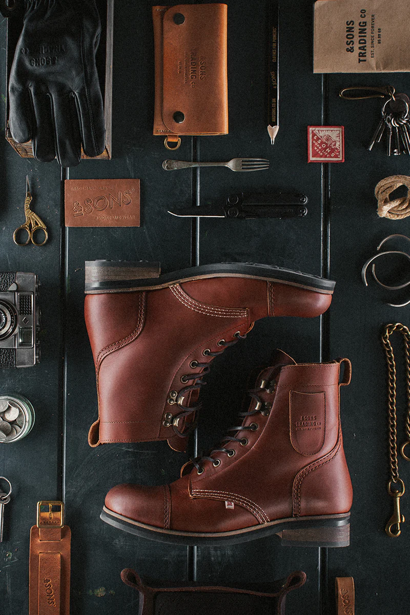 &SONS The Drover Boot Brown - Image 5