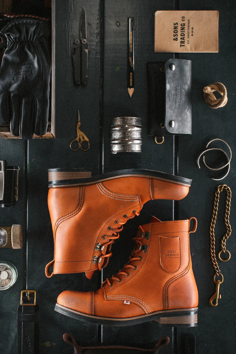 &SONS The Drover Boot Tan - Image 5