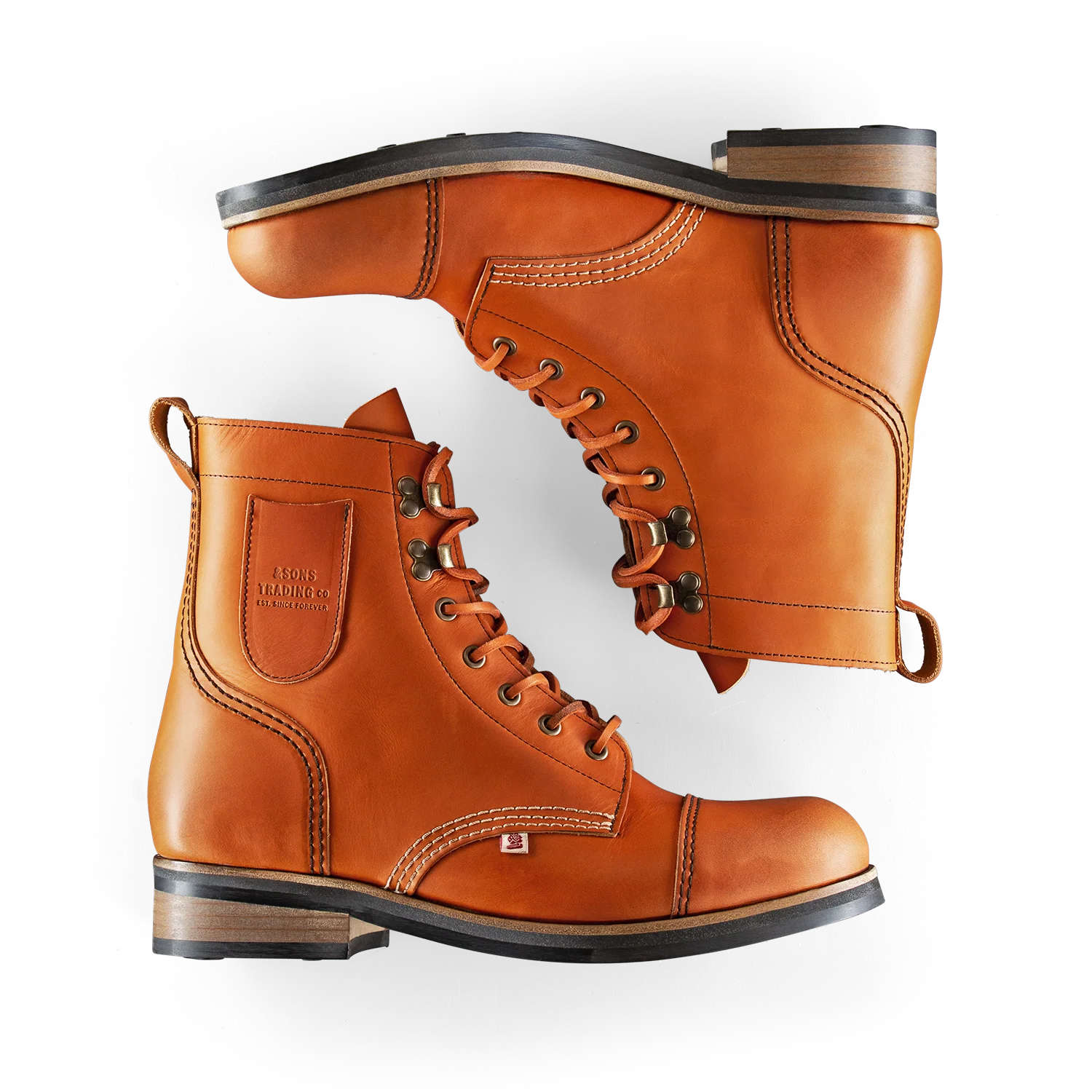 &SONS The Drover Boot Tan - Image 6