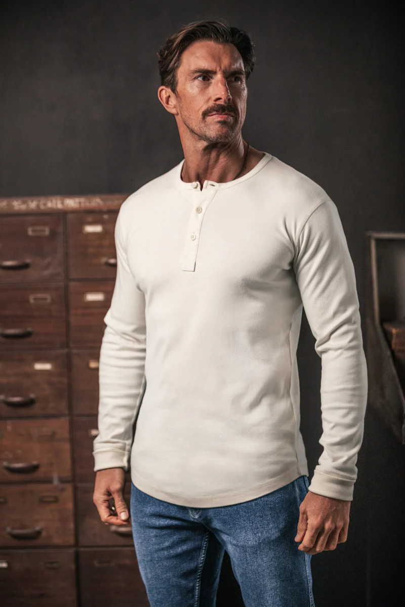 Elder Henley Long Sleeve 2 Pack - x2 Raw - Image 3
