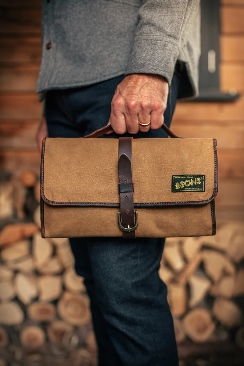 Essentials Toiletry Bag Tan - Image 3