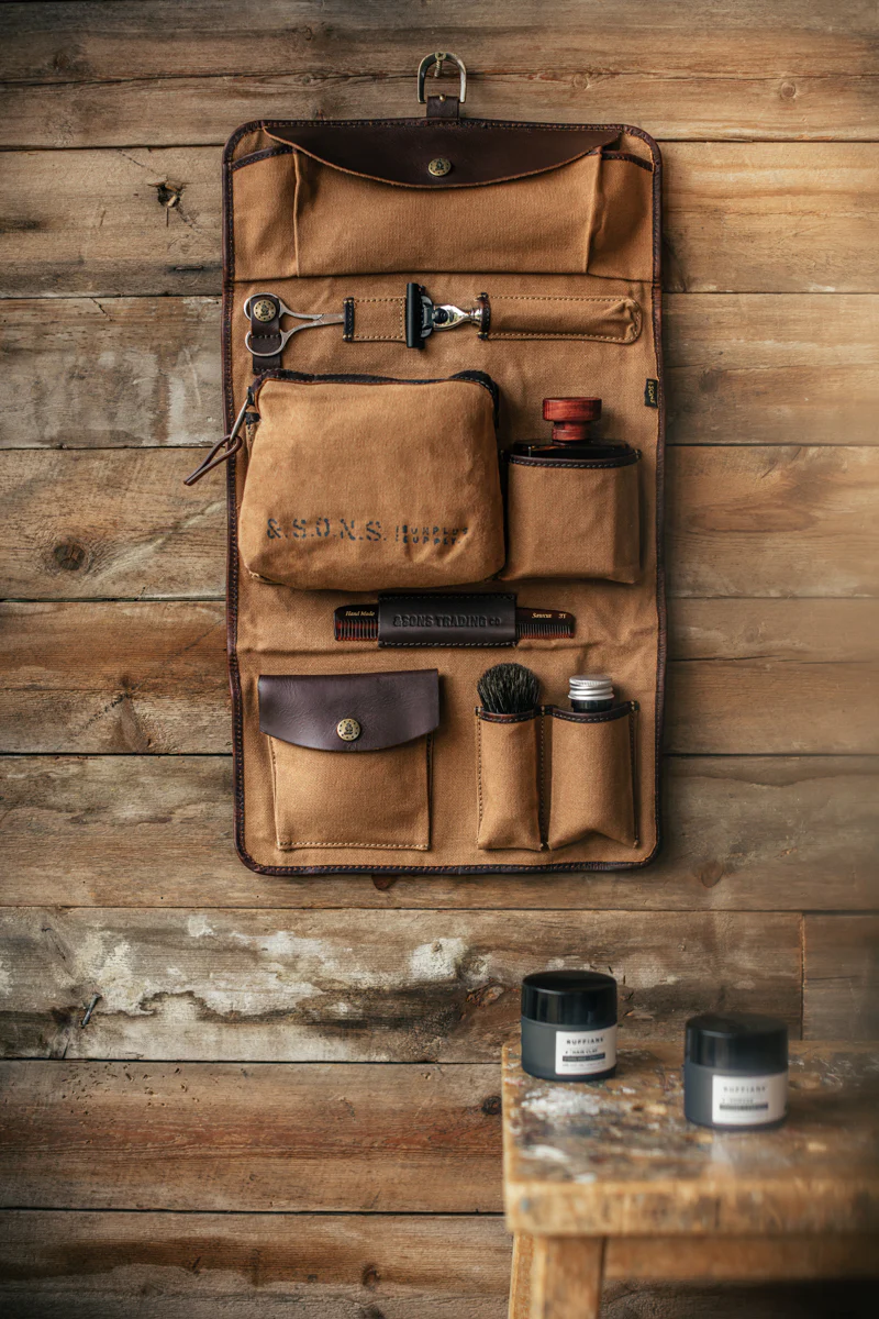 Essentials Toiletry Bag Tan - Image 4