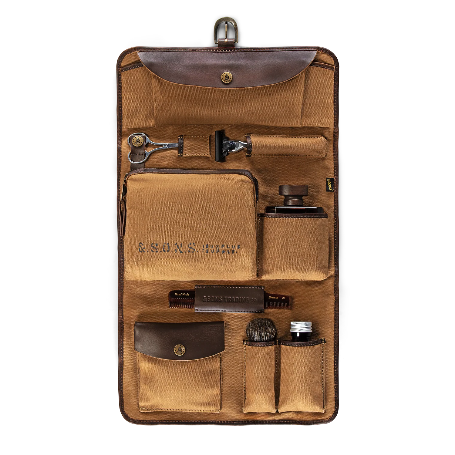 Essentials Toiletry Bag Tan - Image 9