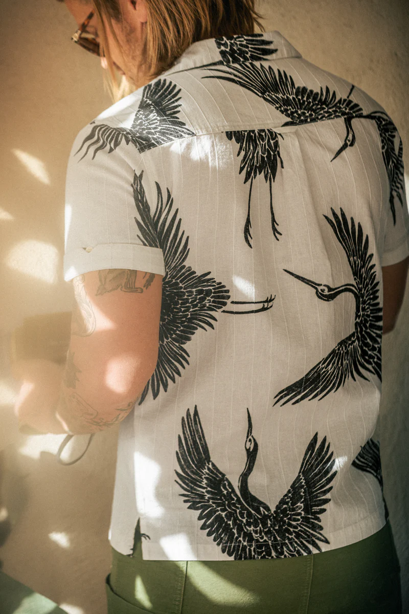 Flight Print Shirt Off White - Image 3