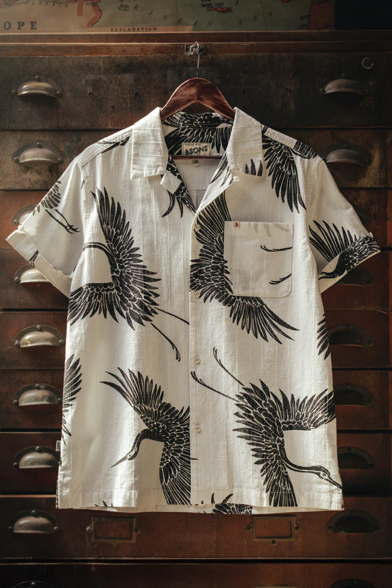 Flight Print Shirt Off White - Image 7