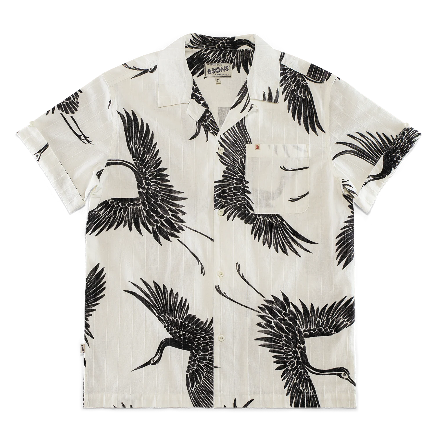 Flight Print Shirt Off White - Image 8