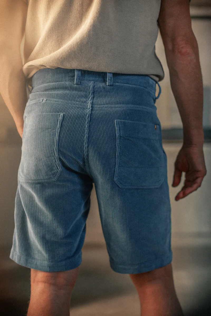 Fresno Cord Shorts Blue - Image 4