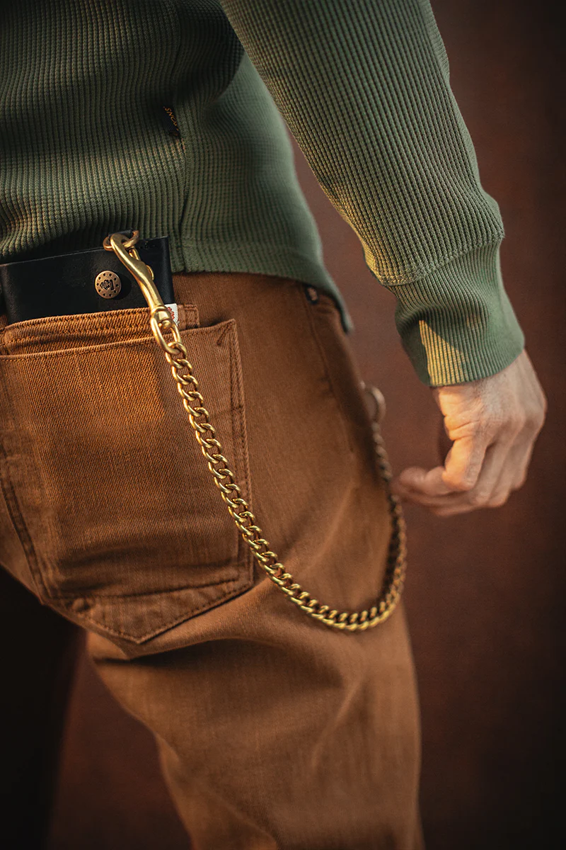 Accessories Bundle: Metal Chain / Key Fob / Leather Wallet - Image 3