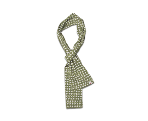 Green Dot Japanese Style Scarf - Image 6
