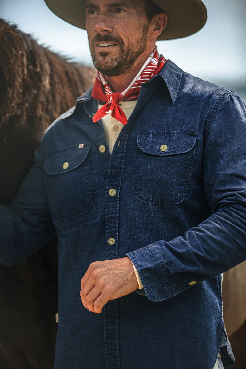 Handley Shirt Indigo - Image 3
