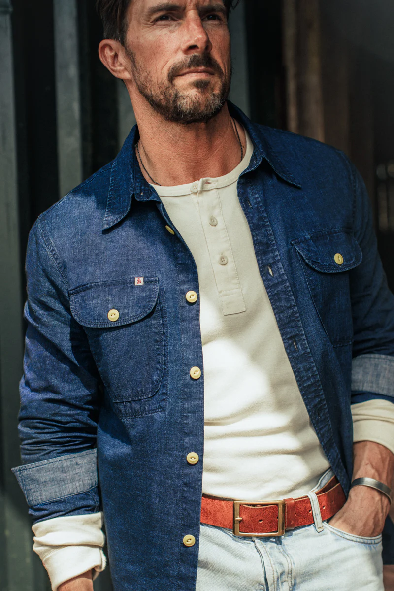 Handley Shirt Indigo - Image 4