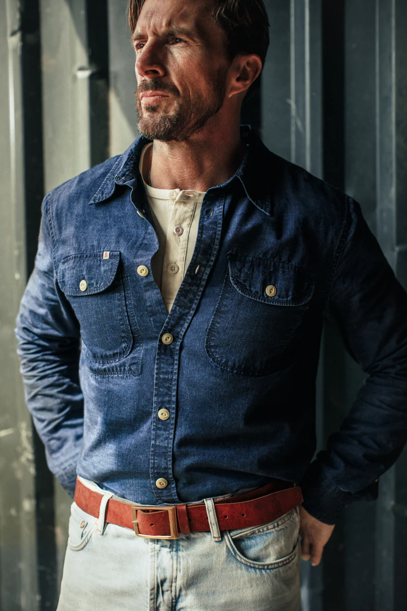 Handley Shirt Indigo - Image 5
