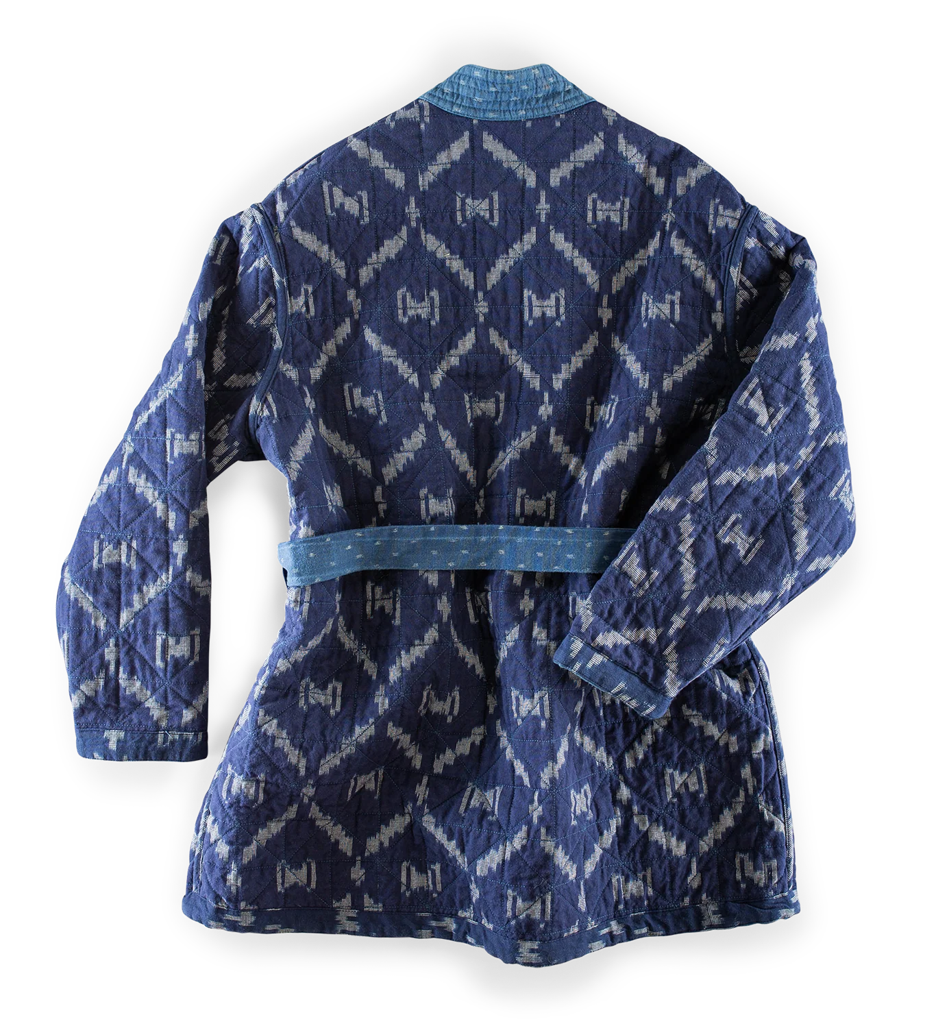 Damsons Hanten Quilted Jacket Indigo - Image 12