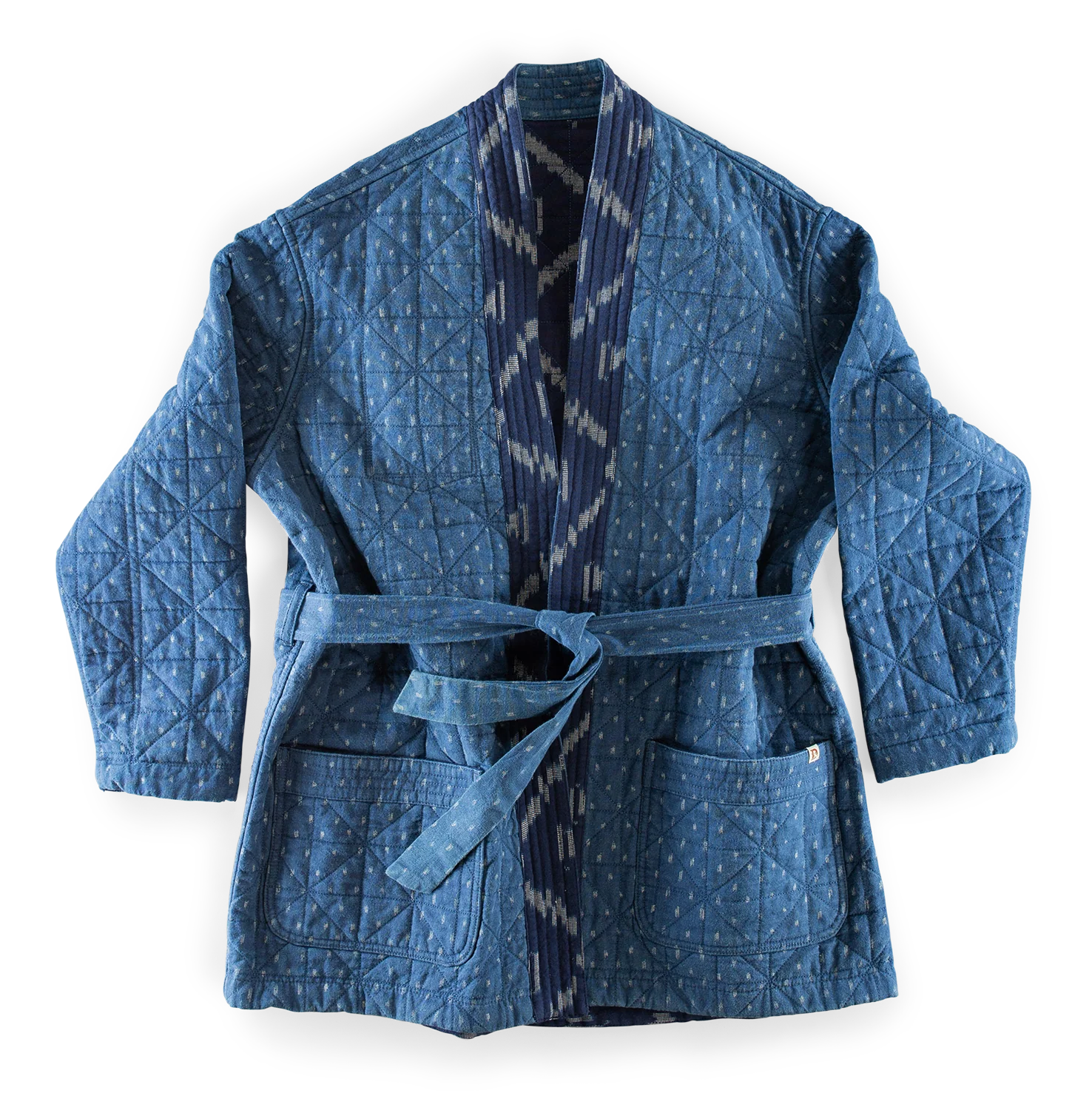 Damsons Hanten Quilted Jacket Indigo - Image 14