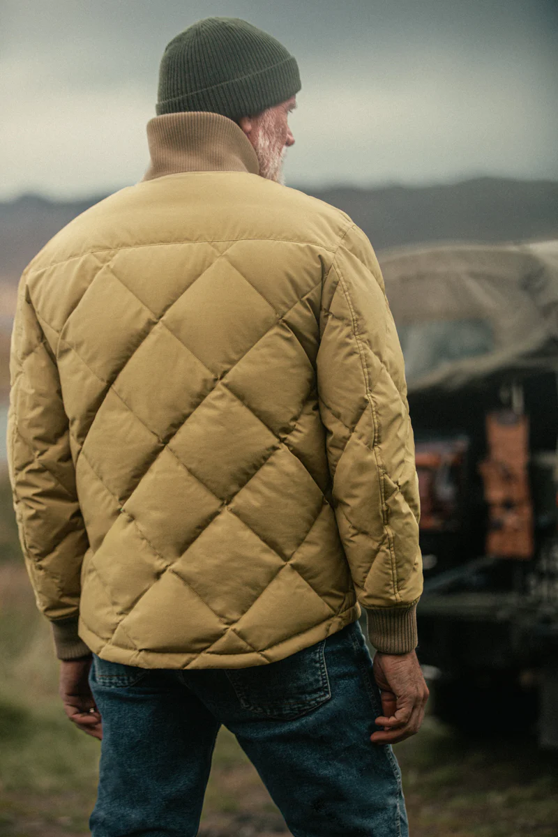 Hawker Quilted Jacket Tan - Image 4