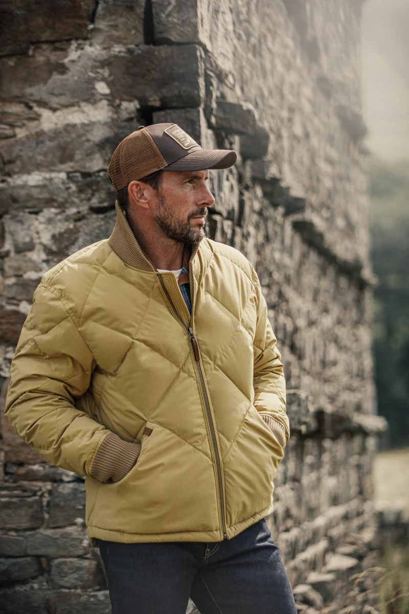 Hawker Quilted Jacket Tan - Image 5