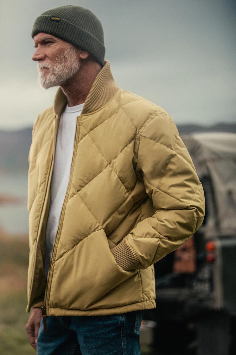 Hawker Quilted Jacket Tan - Image 6