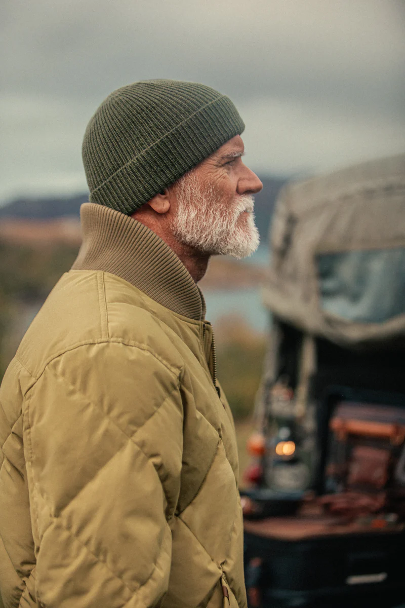 Hawker Quilted Jacket Tan - Image 7