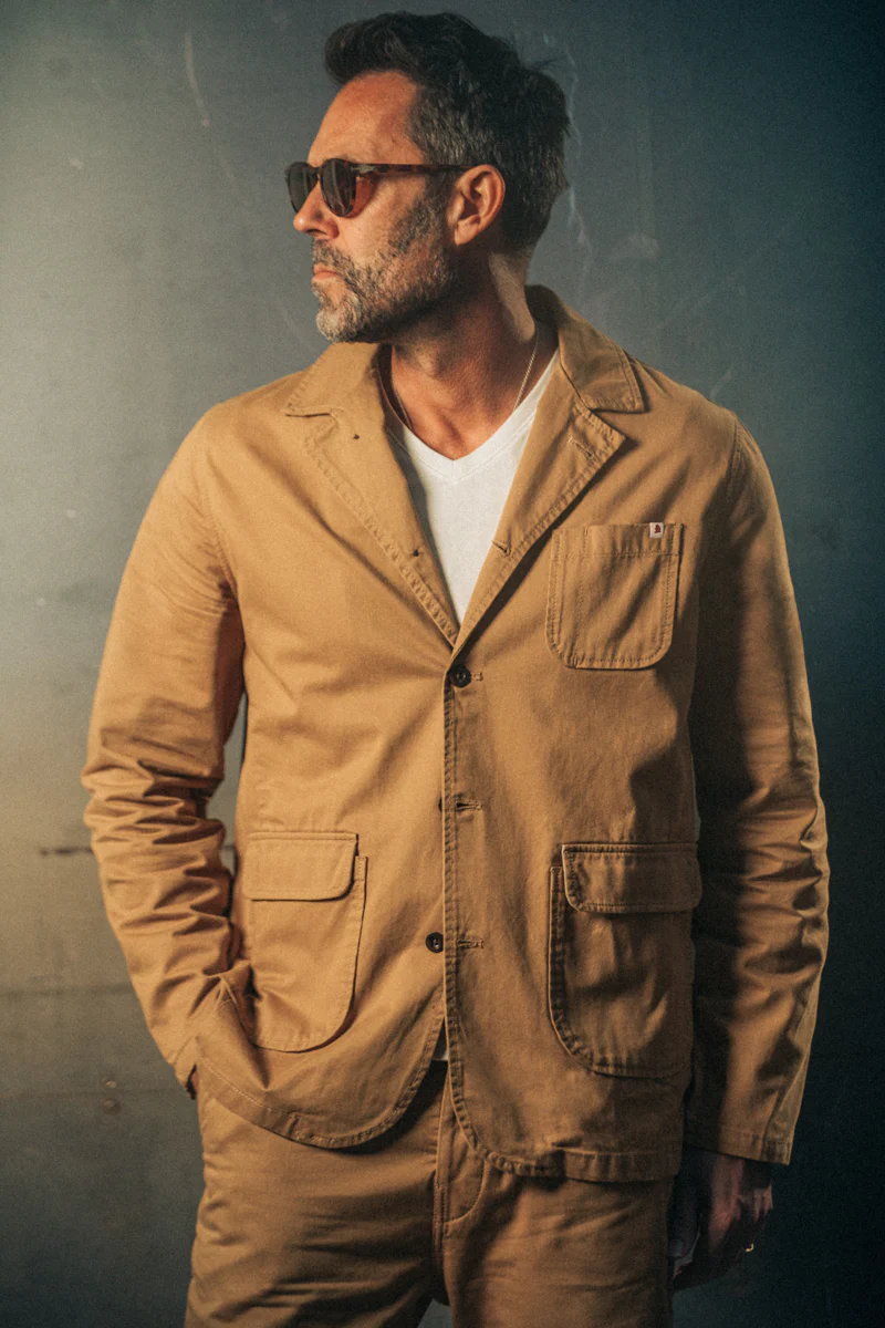 Hemingway Suit Jacket Tan - Image 3