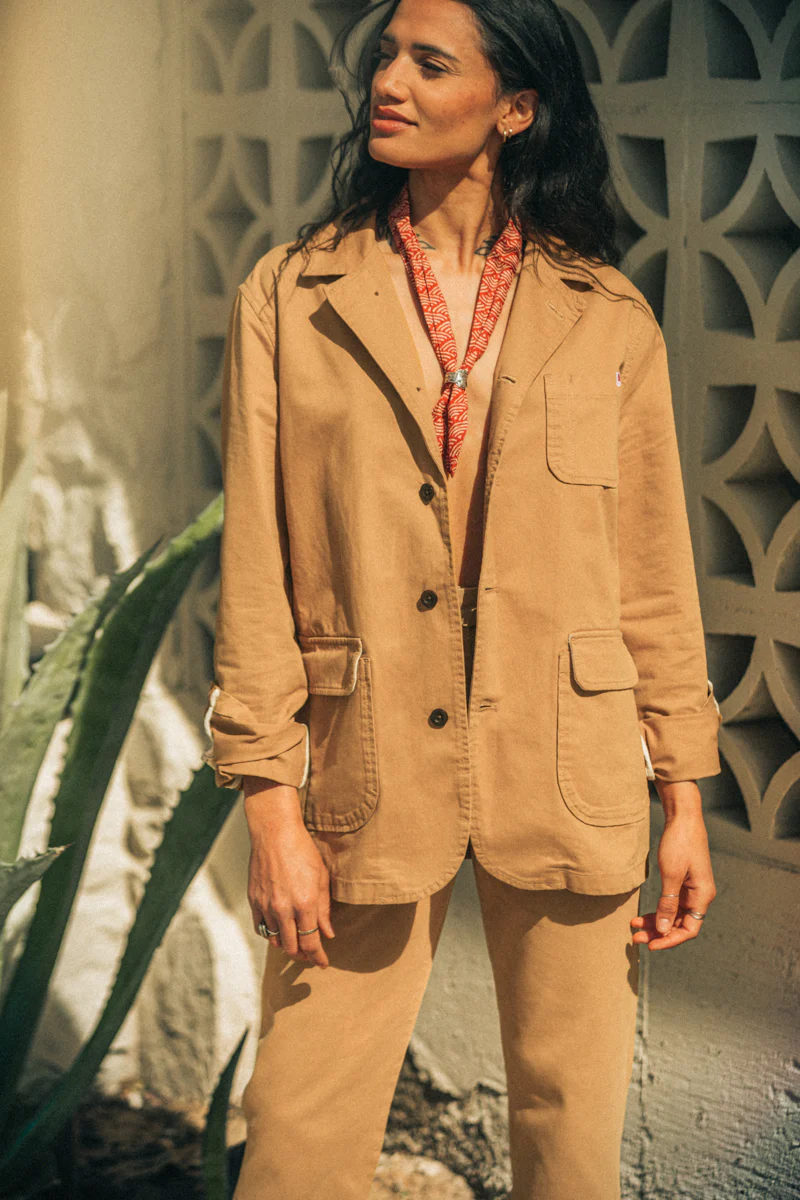 Hemingway Suit Jacket Tan - Image 8