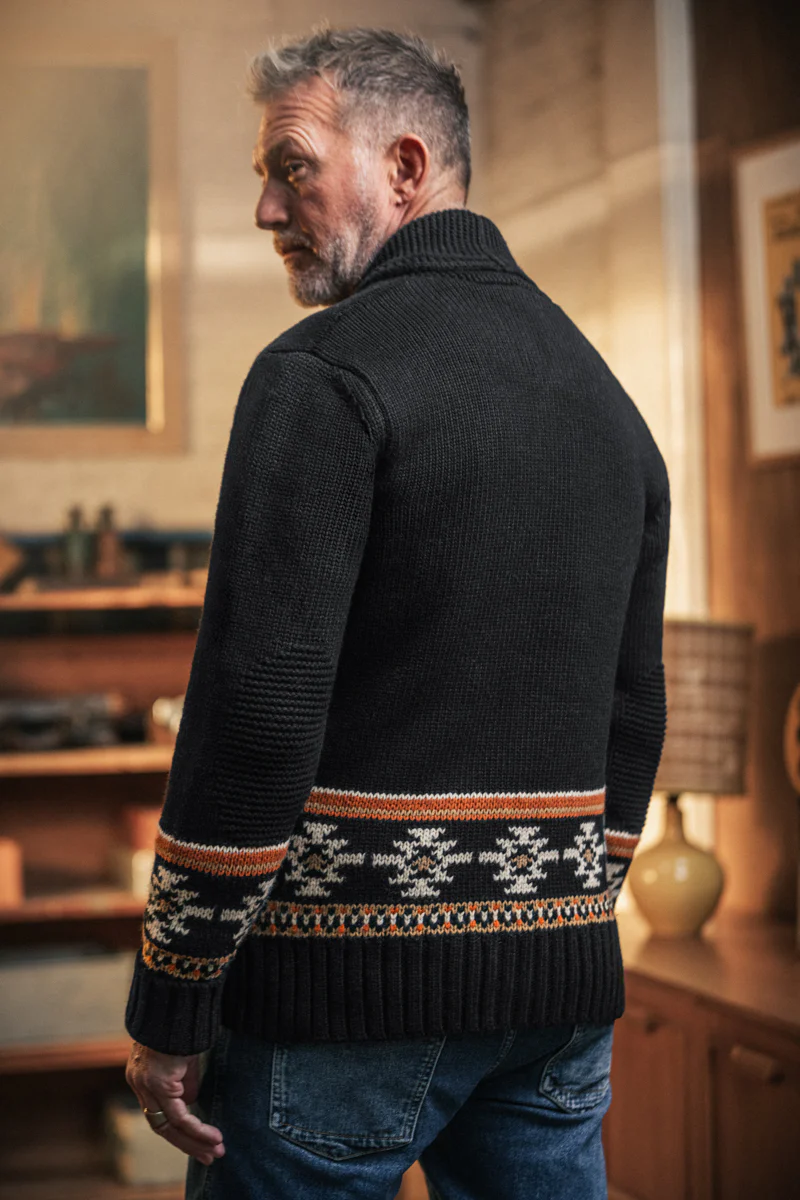 Homestead Cardigan Charcoal - Image 2