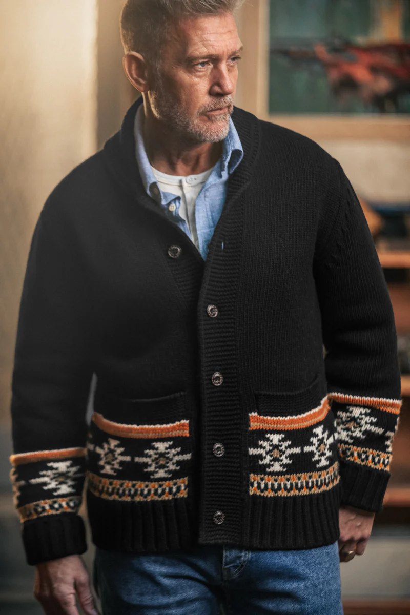 Homestead Cardigan Charcoal - Image 4