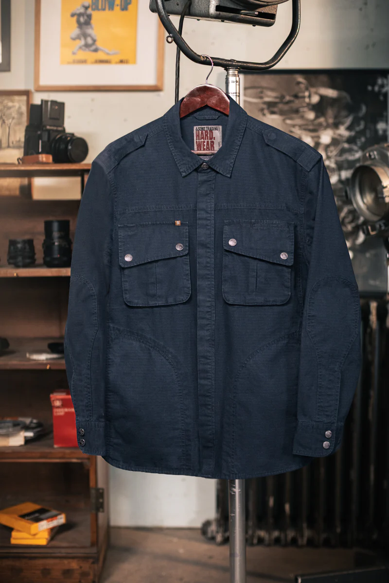 Irving Photography Shirt Navy - Image 14