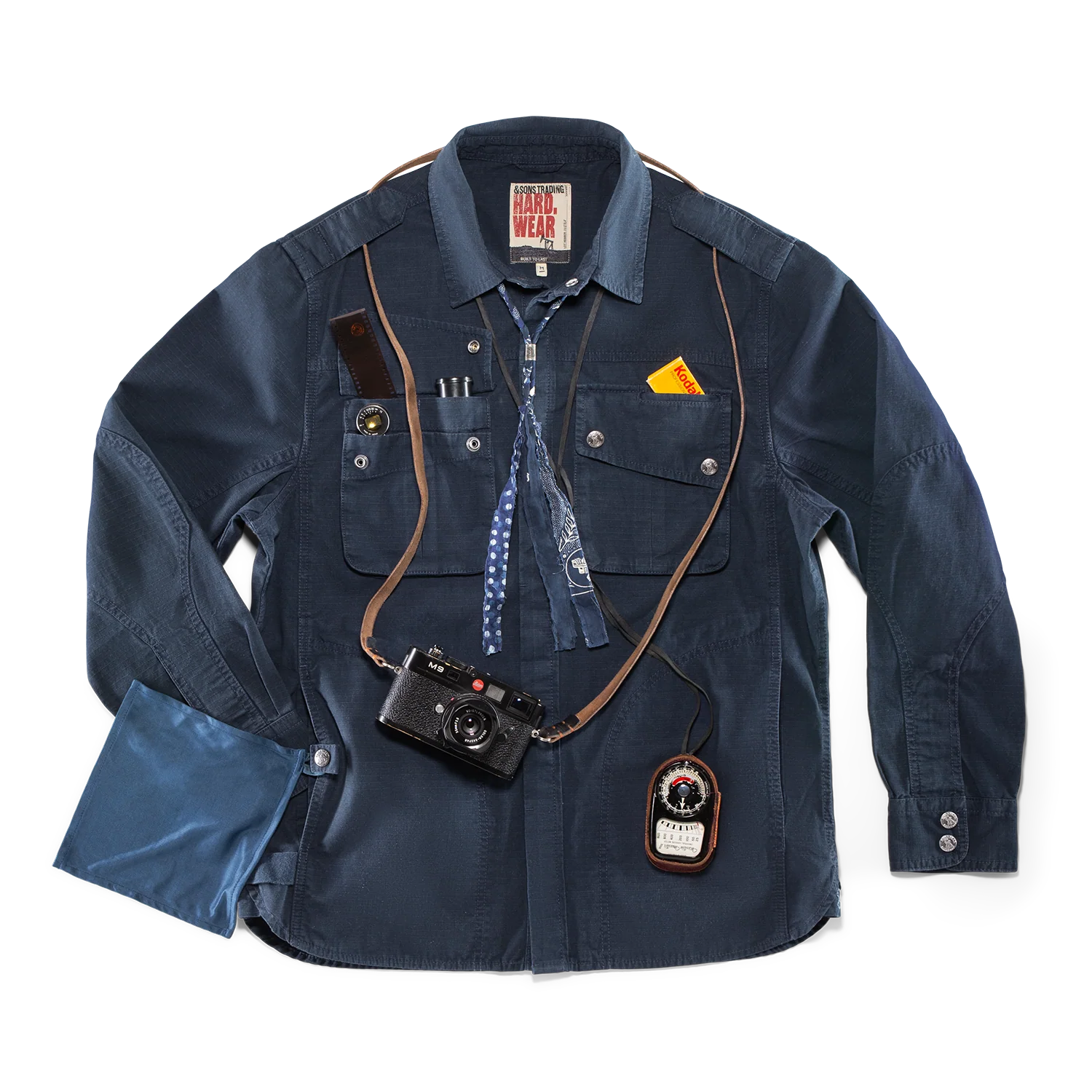 Irving Photography Shirt Navy - Image 17