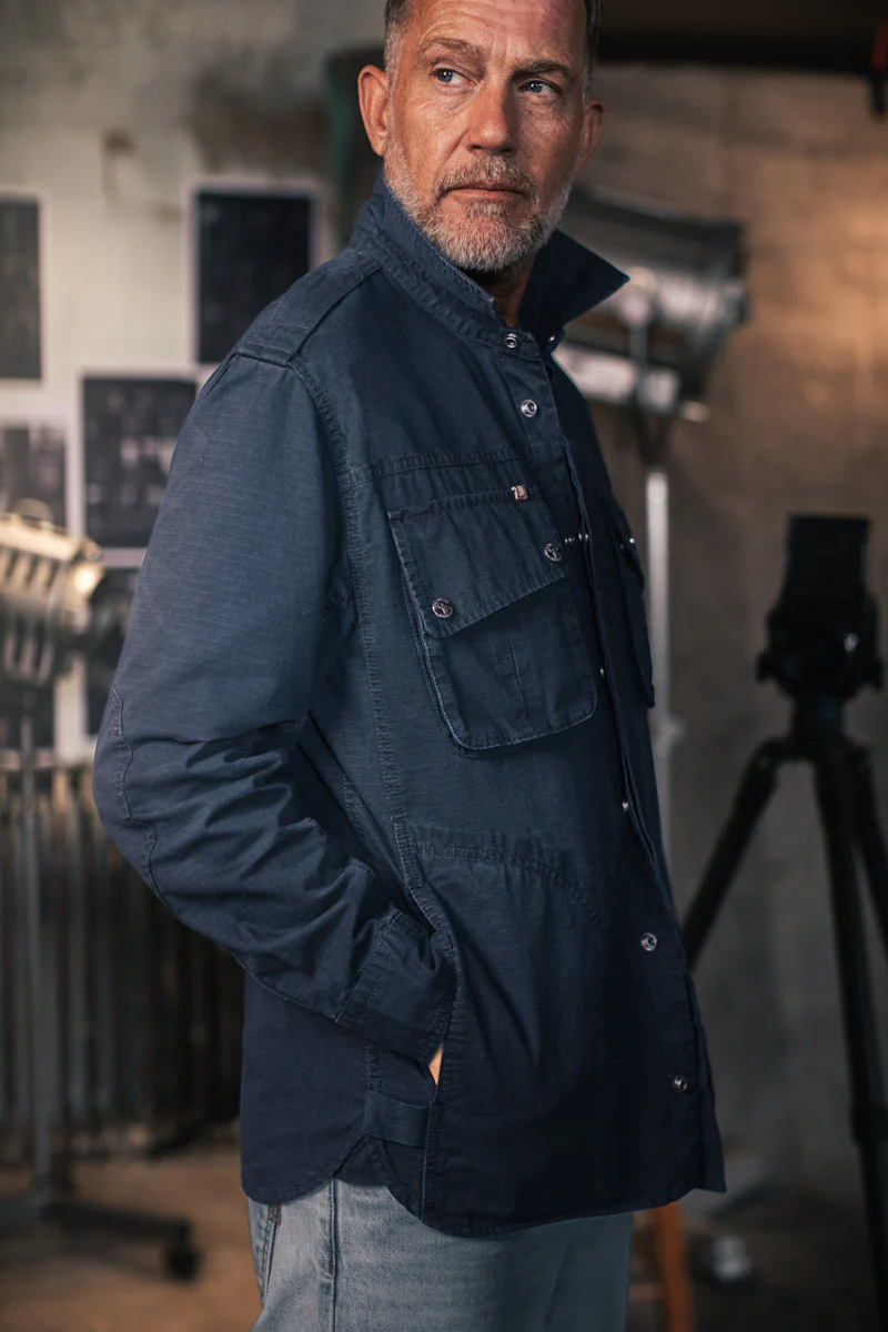 Irving Photography Shirt Navy - Image 3