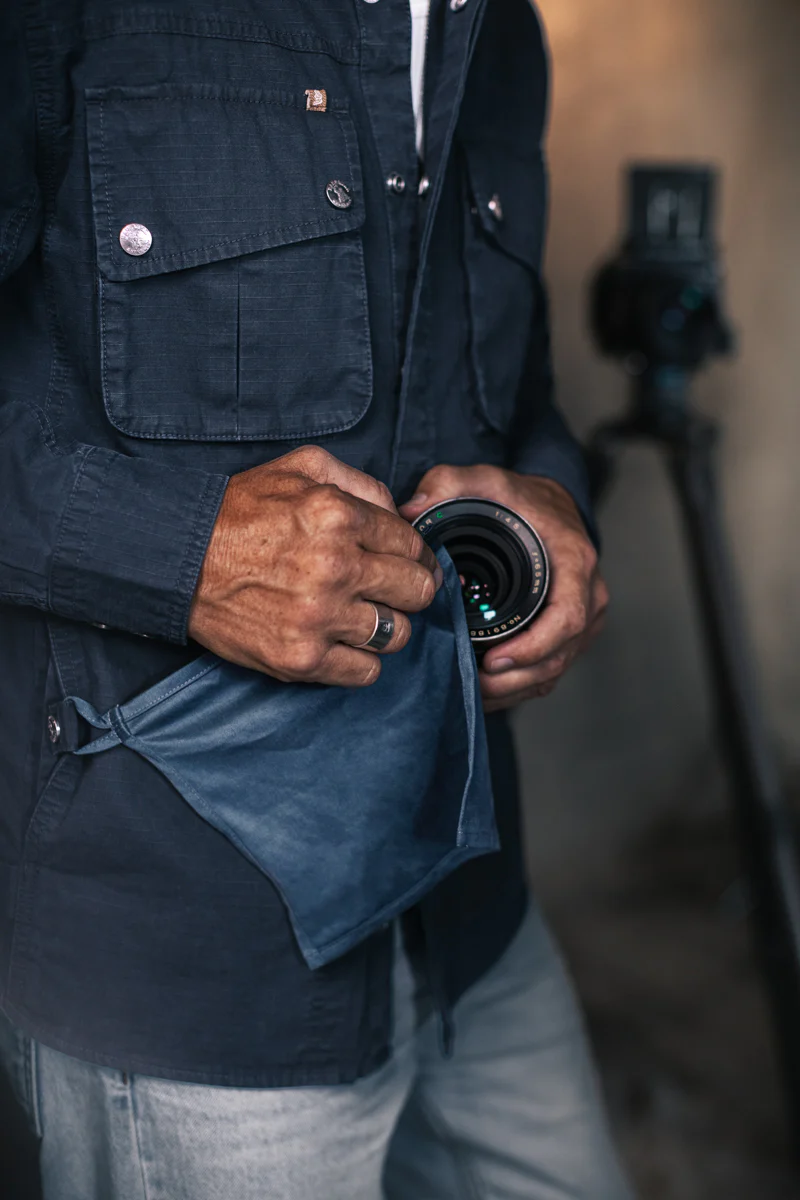 Irving Photography Shirt Navy - Image 9