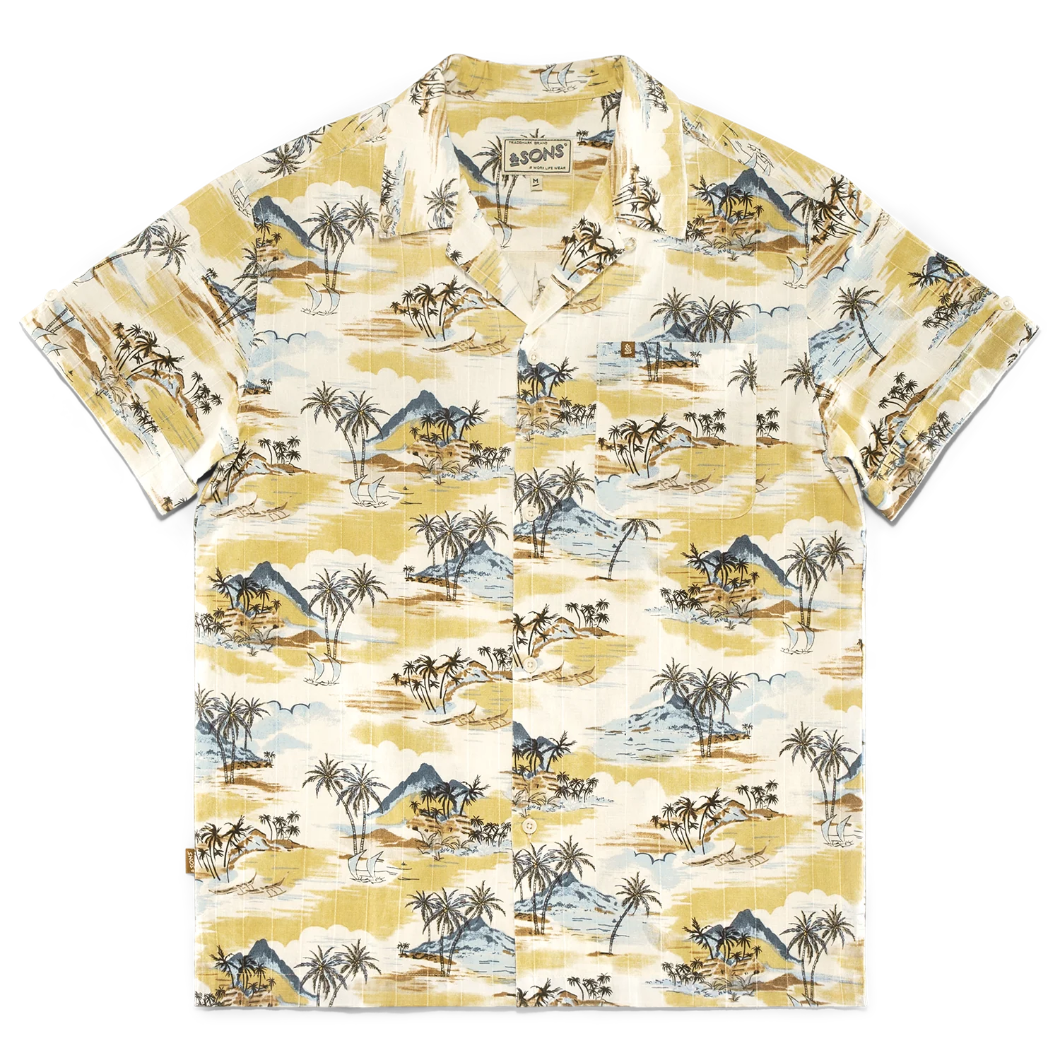 Island Aloha Shirt Off White - Image 9