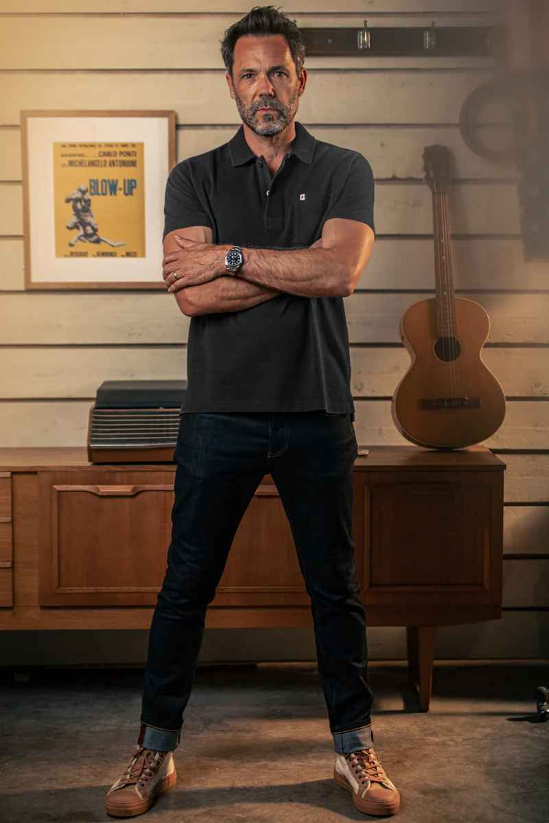 Kennedy Pique Polo Black - Image 4