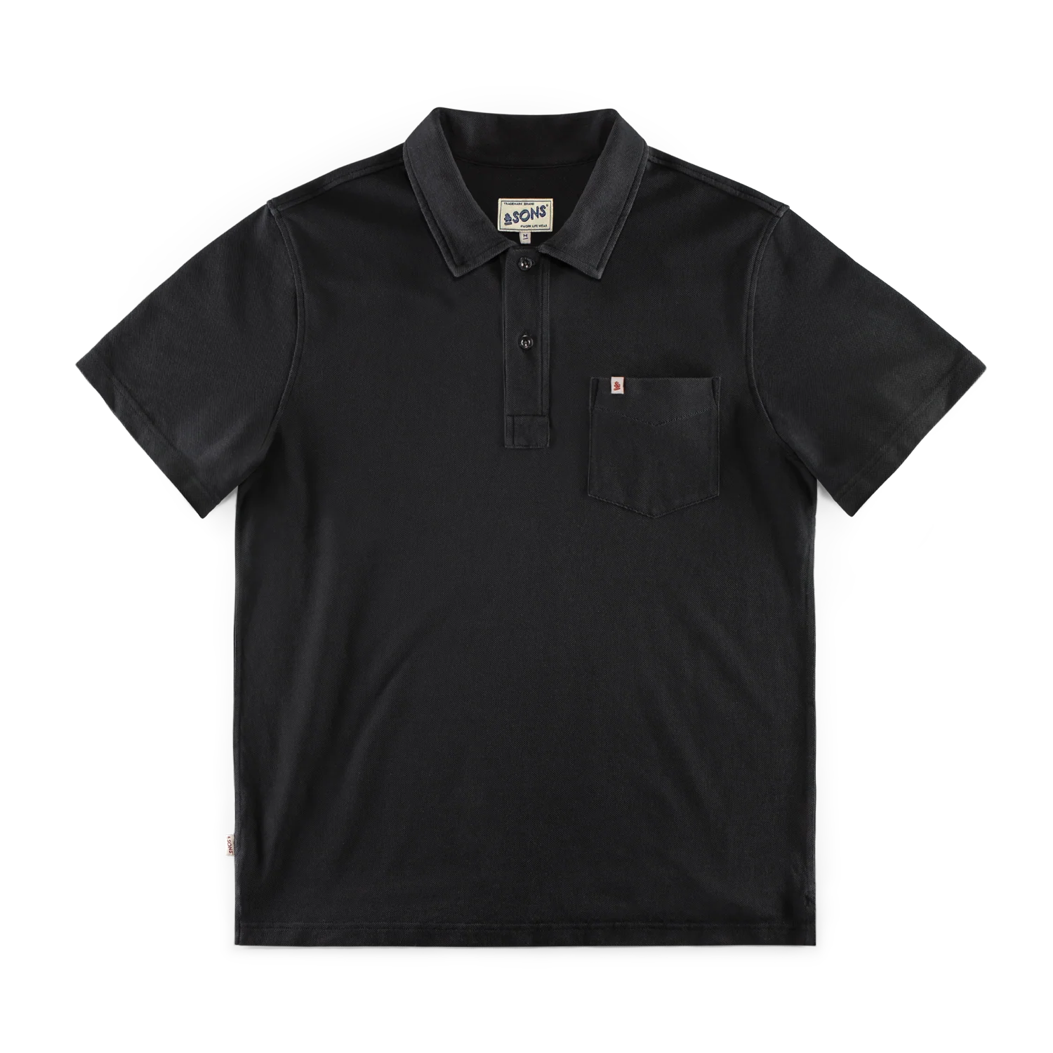 Kennedy Pique Polo Black - Image 6