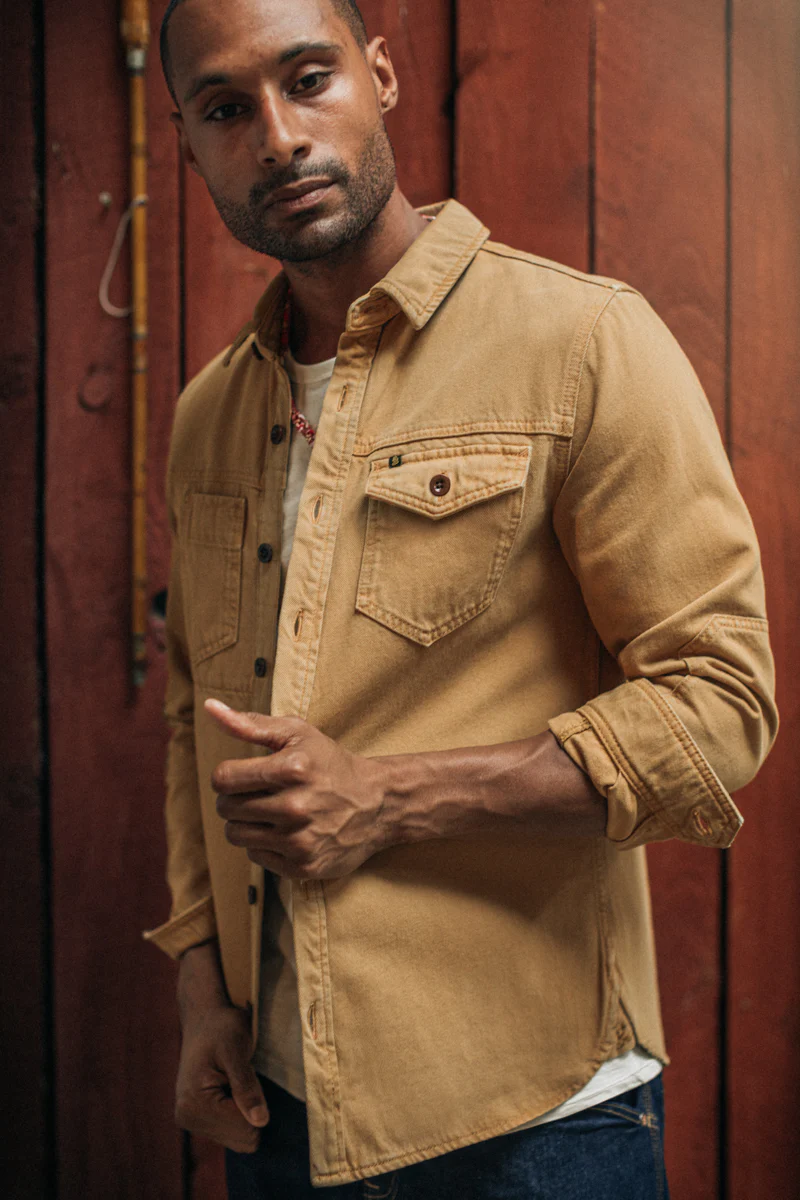 Landon Shirt Tan - Image 3