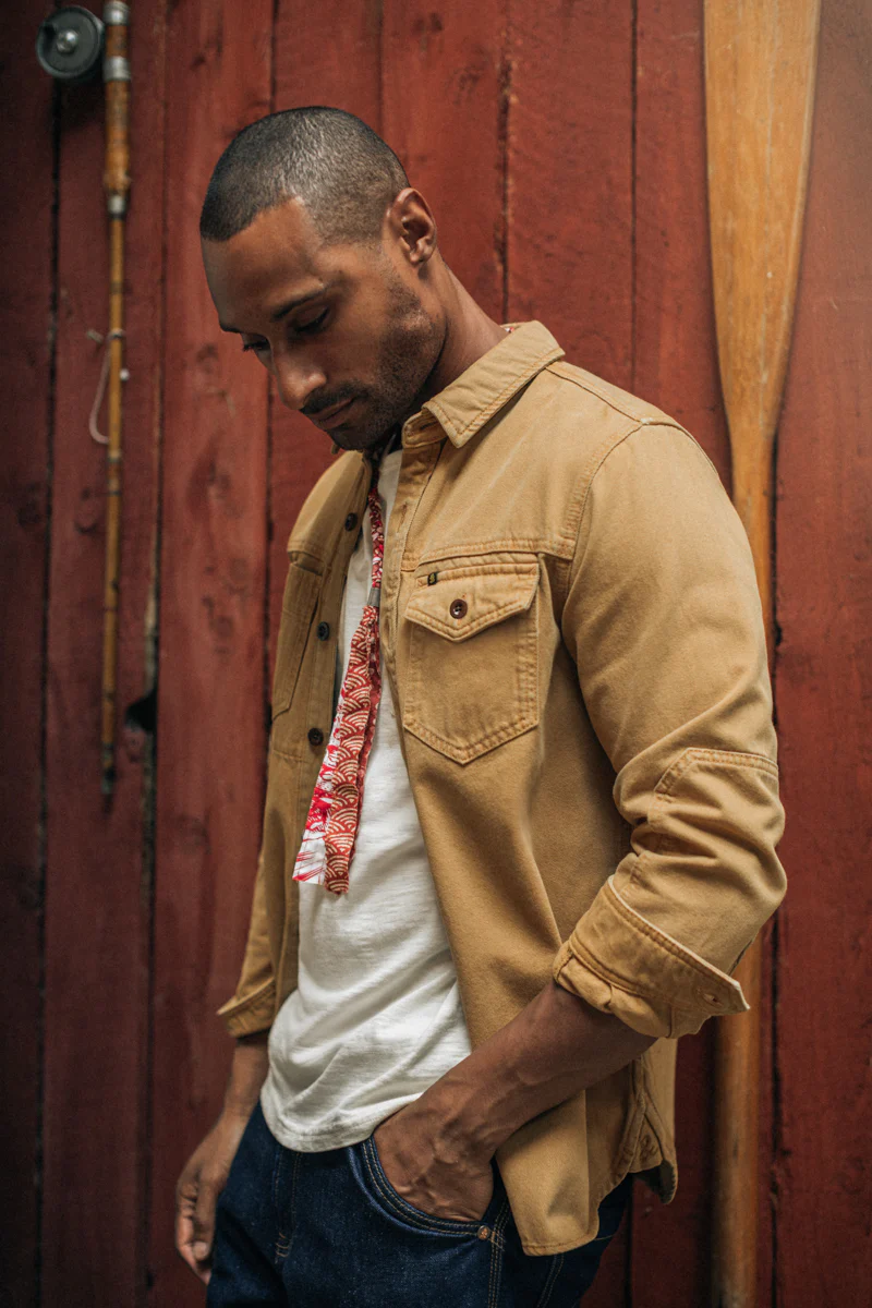 Landon Shirt Tan - Image 4