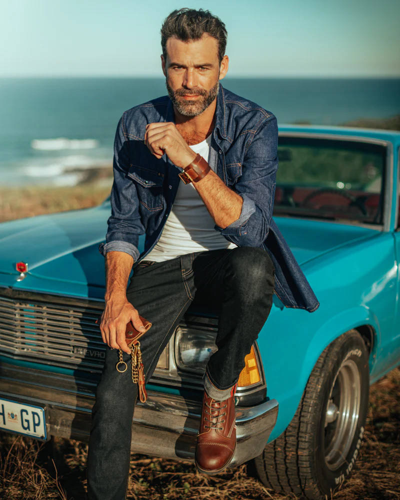 Leather Watch / Wrist Cuff Tan - Image 3