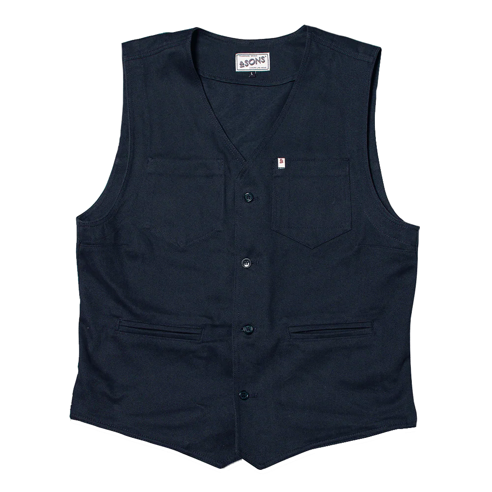 Navy Lincoln Waistcoat / Vest - Image 8