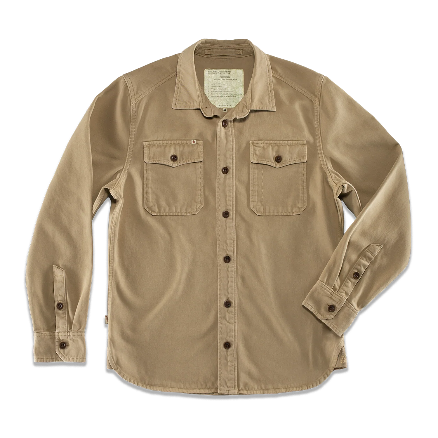 Livingstone Twill Shirt Khaki - Image 7