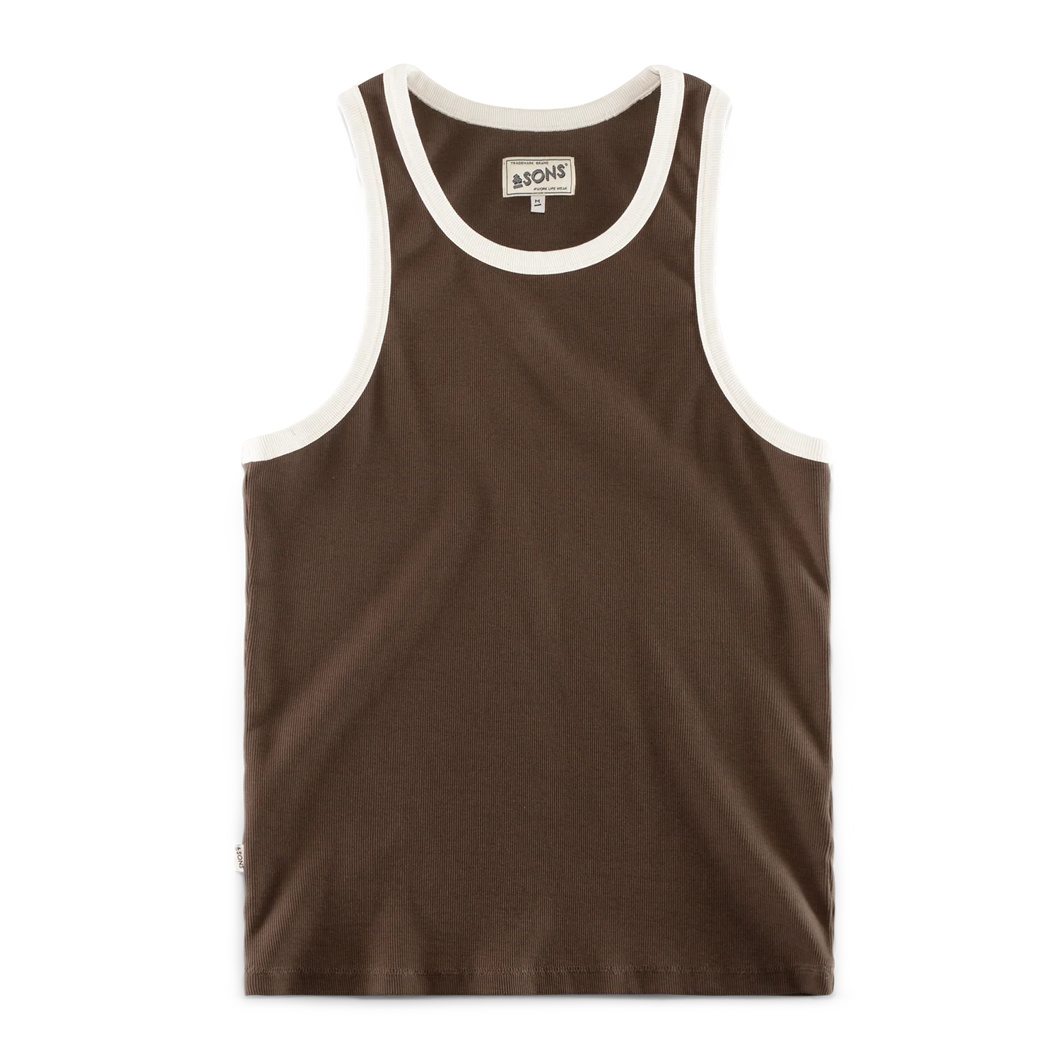 Loma Rib Vest Dark Brown - Image 7