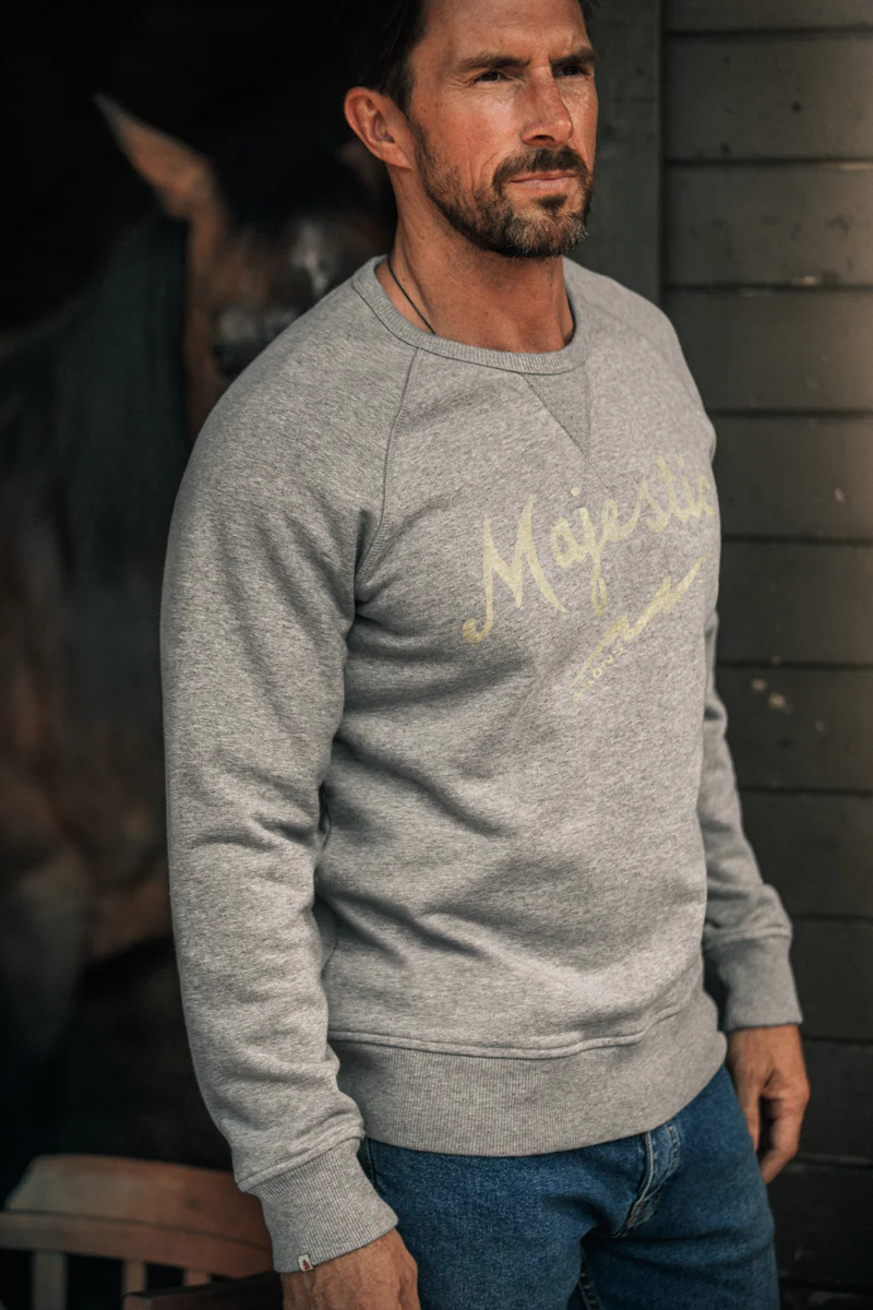 Majestic Sweatshirt Grey Marl - Image 5